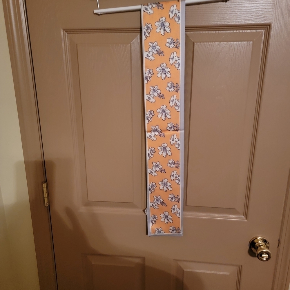 NEW Floral Yellow and White Scarf.